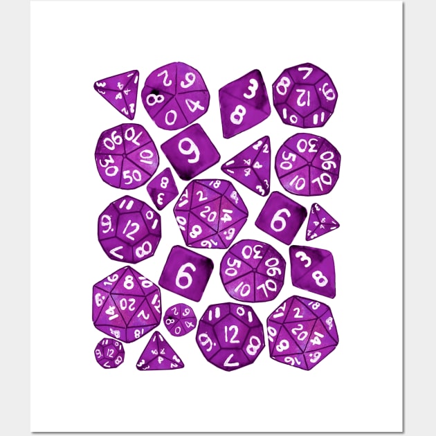 Dice on dice on dice Wall Art by Haptica